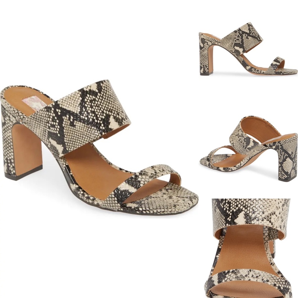 Band of Gypsies snake skin heeled sandal size 8